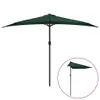 vidaXL Balkon-Sonnenschirm mit Alu-Mast Grün 300x155 cm Produktbild-Vorschau 3