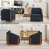 AIORBER Fauteuil, avec accoudoirs en bois, dossier Voir les images du produit 8
