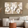 Leinwand Bilder 120x80 cm - Blumen - Beige - Abstrakt - Produktbild-Vorschau 5