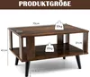 COSTWAY Table basse 2 niveaux, table d'appoint Voir les images du produit 6