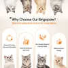 Marketing image showcasing features of a cat tree with illustrations and text. Náhľad obrázku produktu