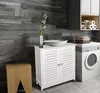 EUGAD Waschbeckenunterschrank mit 2 Türen, 60 x 30 x 60 cm, Produktbild-Vorschau 2