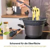 Hoffmann Faltsieb Silikon Edelstahlring 23 cm platzsparend Produktbild-Vorschau 3