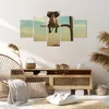 Bild auf Leinwand - Leinwandbild - 5 Teile - Elefant Produktbild-Vorschau 7