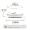 SSC-LUXon RX-3 Einbauspot LED flach in weiß rund - mit GX53 Produktbild-Vorschau 4
