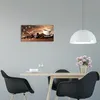 Wanduhr aus Glas – 60x30 cm - Glasbild - Glasuhr - Produktbild-Vorschau 3