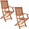 CASARIA® 2er Set Gartenstuhl Balkonstuhl Holz Sydney Produktbild-Vorschau 10