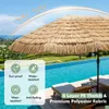 COSTWAY Dubbele parasol met zonne-LED, 450x260cm, PE Productafbeelding-voorbeeld 5