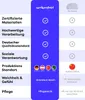 A comparison chart highlighting features of a product from 'Wolkenfeld' against a generic 'No Name' product. Produktbild-Vorschau