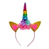 LED Einhorn Haarreif "LITTLE UNICORN" buntes Einhorn - bunt Produktbild-Vorschau 2