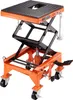 A motorcycle lift stand is shown from a three-quarter front angle against a white background. Produktbild-Vorschau