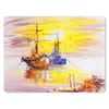 MuchoWow® Mauspad Mousepad Malerei - Boot - Wasser - Produktbild-Vorschau 1