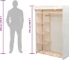 Armadio in tessuto e legno di pino 110 x 40 x 170 cm Anteprima dell’immagine prodotto 6