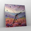 Wanduhr - Quadrat - Glasuhr - Feld Frau Landschaft - Produktbild-Vorschau 4