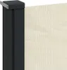 A close-up view of a retractable side awning post and fabric. Náhled obrázku produktu