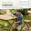 Sada zahradního nábytku JUSKYS® Rimini, dřevo, 5dílná se Náhled obrázku produktu 5