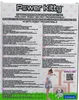 The image shows the back of a product box for a "Power Kitty" robot toy, with text in multiple languages detailing its features and instructions. A young girl and a robot cat toy are also depicted. Anteprima dell’immagine prodotto
