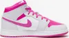 Nike Air Jordan 1 Mid White Fire Pink Iris Whisper Sneaker Anteprima dell’immagine prodotto 3