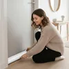 Türdichtung 90cm Weiß, Zugluftstopper mit Klettverschluss, Produktbild-Vorschau 9