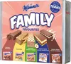 A box of Manner Family Favourites wafer snacks. Produktbild-Vorschau