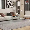 HOMCOM Couchtisch Beistelltisch aus gehärtetem Glas Modern Produktbild-Vorschau 2