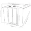Gerätehaus Grau 257x779x181 cm Verzinkter Stahl , Produktbild-Vorschau 9