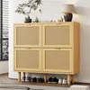 AIORBER Schuhschrank, Rattan, Ausschnittdesign, mit Produktbild-Vorschau 3
