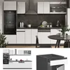 Küchenzeile Vicco R-Line Weiß 300 cm  J-Shape mit Produktbild-Vorschau 4