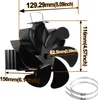 Bettizia Ventilatore per stufe a 6 pale Ventilatore per Anteprima dell’immagine prodotto 2