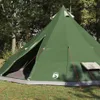 vidaXL Tipi Zelt mit Dach mit Speicher Grün 560 x 560 x 300 Produktbild-Vorschau 3