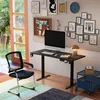 UISEBRT 120x60cm Schwarz Höhenverstellbarer Schreibtisch Produktbild-Vorschau 9