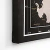 Hochwertige Canvas Weltkarte mit Kork-Pinnwand - 120x80 cm Produktbild-Vorschau 3