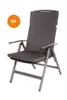 Stuhlkissen 6er set | Sitzkissen 110x47x4cm Anthrazit | Produktbild-Vorschau 1