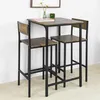 SoBuy 3 pezzi tavolo da bar con sedie set da bar tavolo da Anteprima dell’immagine prodotto 7