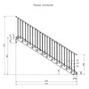 Stahltreppe 12 Stufen bis Höhe 240 cm, Laufbreite : 80 cm Produktbild-Vorschau 5