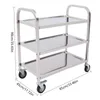Chariot de service 3 étages Chariot de cuisine inox Chariot Voir les images du produit 9