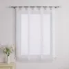 Joyswahl Raffrollo Voile Raffgardinen mit Schlaufen Modern Produktbild-Vorschau 2