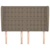 Design Möbel Kopfteil mit Ohren Taupe 147x23x118/128 cm Produktbild-Vorschau 3