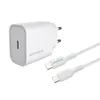 A white USB-C charger and a white USB-C cable are shown on a white background. Náhľad obrázku produktu