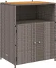 vidaXL Schrank mit Tür Grau 70 x 50 x 87 cm Polyester und Produktbild-Vorschau 1