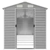vidaXL Gartenhaus Hellgrau 191x725x198 cm Verzinkter Stahl Produktbild-Vorschau 4