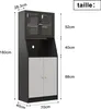 Küchenbuffet 70x40x180 cm mit Arbeitsplatte und Produktbild-Vorschau 3