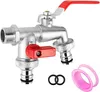 Doppel Auslaufhahn, Wasserhahn Garten, Gartenwasserhähne, Produktbild-Vorschau 1