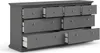 Kommode - Grau, 48,5x183,4x86,88h cm Produktbild-Vorschau 15