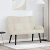 vidaXL dvojmiestna pohovka, krémová, 115 x 61 x 87 cm, Náhľad obrázku produktu 2