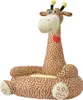 Poltrona per bambini in peluche giraffa marrone Anteprima dell’immagine prodotto 3