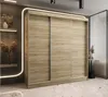 Raummeister Schwebetürenschrank 3D (3-türig) 160 cm - Eiche Produktbild-Vorschau 1
