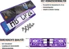 2 Stück Kennzeichenhalter Violett - Chrom Produktbild-Vorschau 8