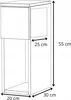 Nachttisch 2er Set 20x55x30 - Nachttischschrank für Produktbild-Vorschau 2