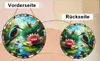 GKA XL Sonnenfänger Eisvogel mit Seerose 20 cm Buntglas Produktbild-Vorschau 5